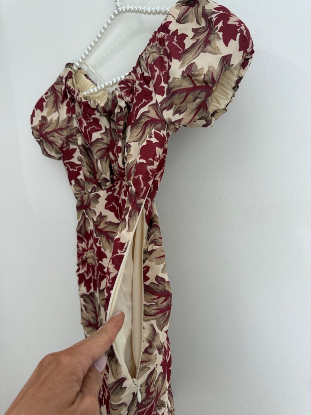 SIR The Label Valetta Silk Romantic Floral Mini Dress Wedding Guest Cocktail - Picture 9 of 15